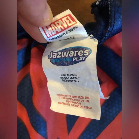 Black Spider Man Miles Morales Costume with premium Mask Kids Size 8 - Picture 7 of 8